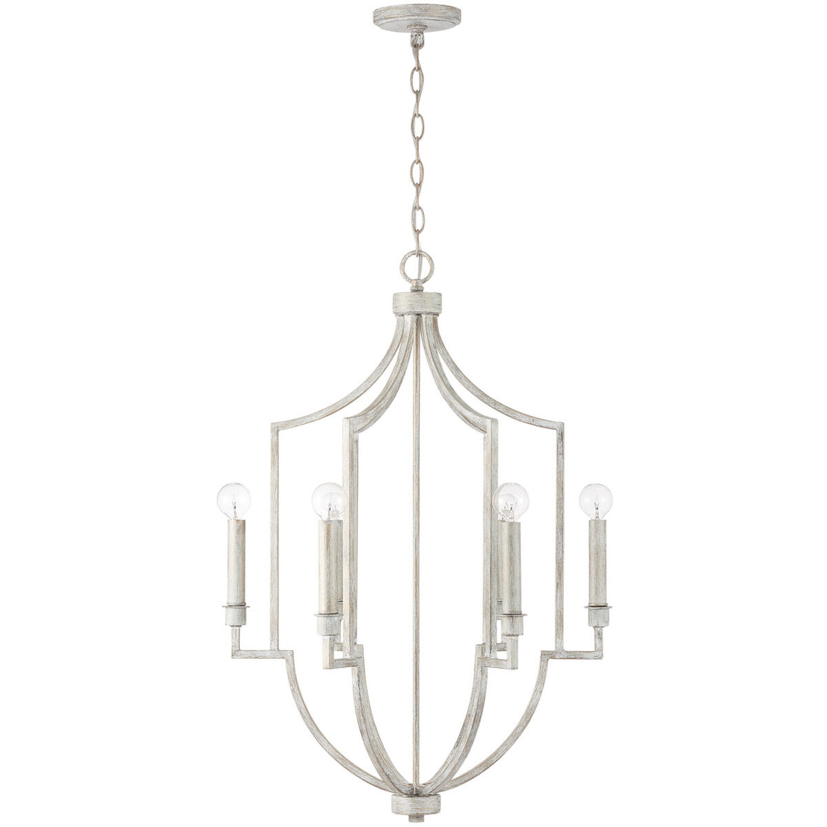 Demi 6 Light 22 inch Winter White Foyer Ceiling Light