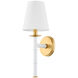 Banyan 1 Light 6 inch Aged Brass and Soft White Wall Sconce Wall Light