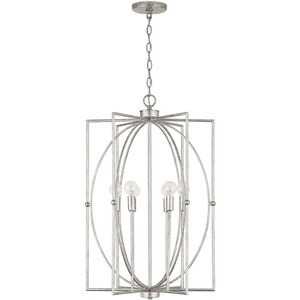 Oran 6 Light 19 inch Antique Silver Foyer Ceiling Light