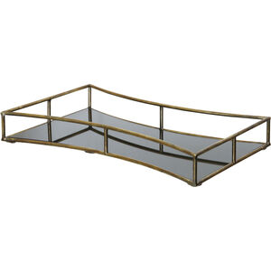 Boe Antique Brass and Black Tray