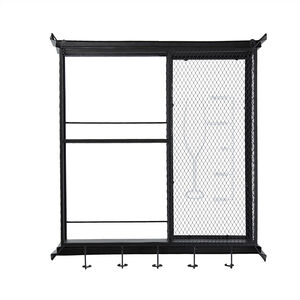 Anita 26 inch Black Wall Shelf