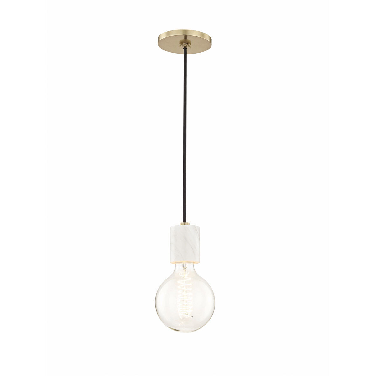 Asime 1 Light 5 inch Aged Brass Pendant Ceiling Light