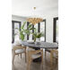 Mimi 9 Light 32 inch Aged Brass Chandelier Ceiling Light