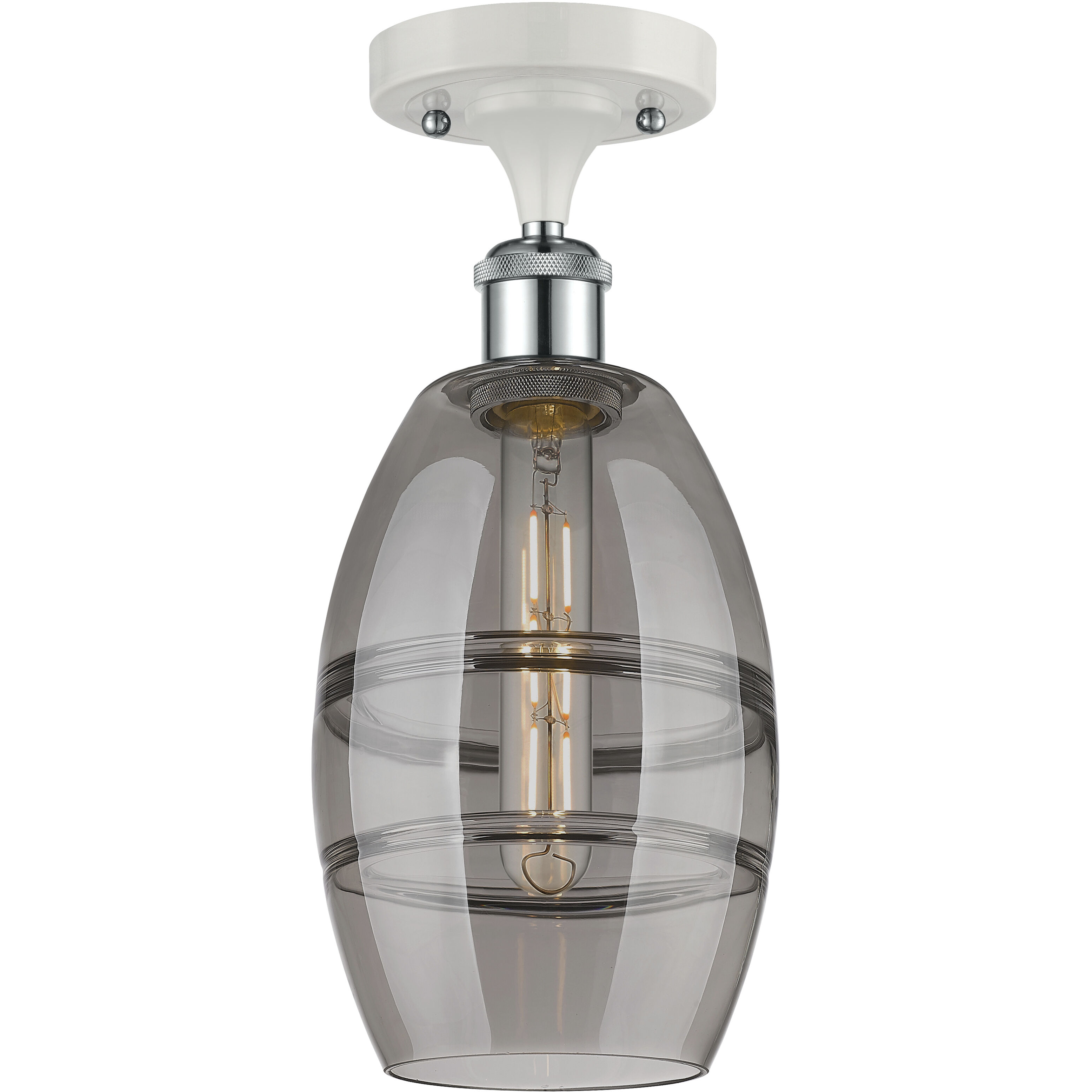 Ballston Vaz 1 Light 5.88 inch Semi-Flush Mount