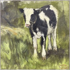 Poggenbeeks Calf I 29 X 29 inch Non-Glass Framed Art