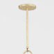 Mallory 4 Light 23 inch Gold Leaf Pendant Ceiling Light, Large