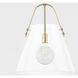 Karin 1 Light 17 inch Aged Brass Pendant Ceiling Light, Extra Large