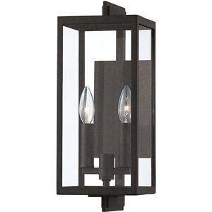Nico 2 Light 16 inch French Iron Outdoor Wall Sconce