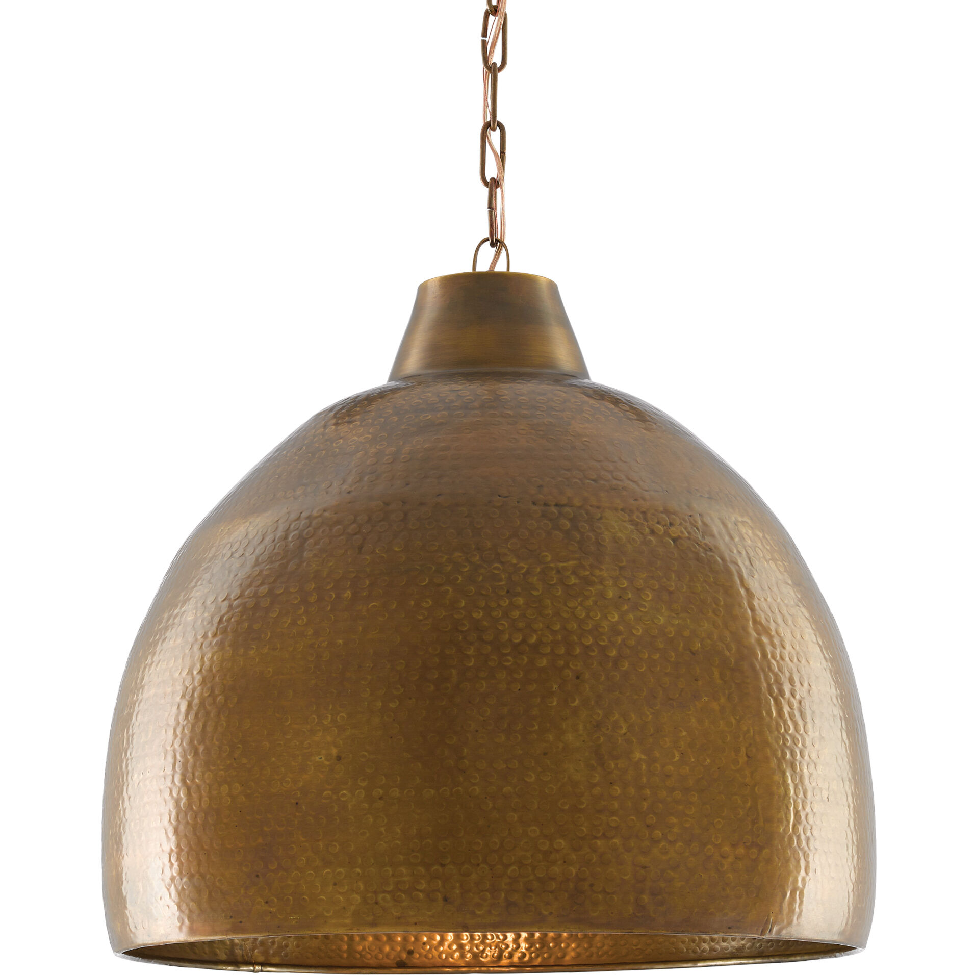 Earthshine 1 Light 22 inch Vintage Brass Pendant Ceiling Light, Large