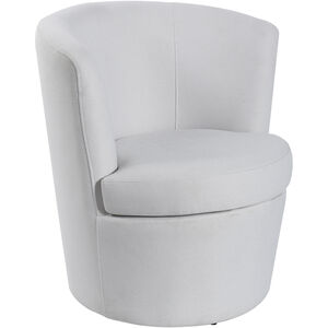 Cameron White Boucle and Black Chair