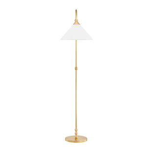 Sang 65 inch 60.00 watt Aged Brass Floor Lamp Portable Light
