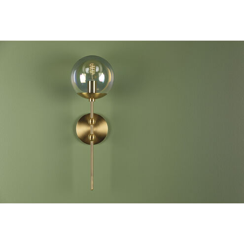 Ophelia 1 Light 7 inch Aged Brass Wall Sconce Wall Light