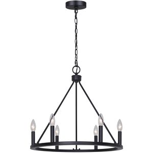 Mara 6 Light 26 inch Black Chandelier Ceiling Light