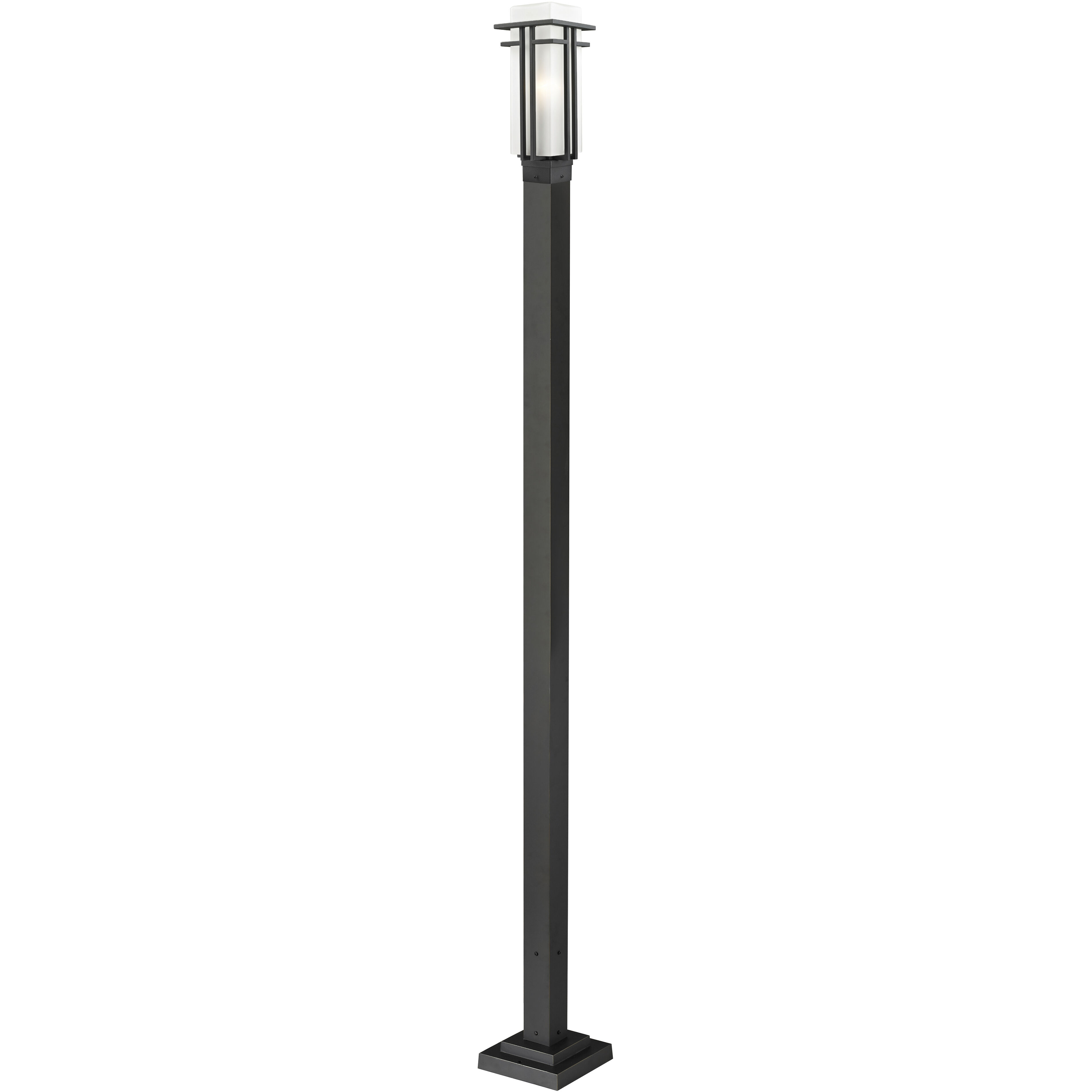 Abbey 1 Light 110.75 inch Black Outdoor Post Mounted Fixture