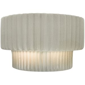 Ambiance LED 10 inch White Crackle Wall Sconce Wall Light