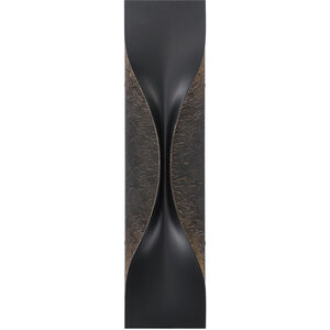 Shayla 1 Light 24 inch Gold and Black Outdoor Wall Sconce