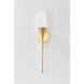 Luisa 1 Light 4.75 inch Aged Brass Wall Sconce Wall Light