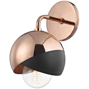 Emma 1 Light 6 inch Polished Copper Wall Sconce Wall Light