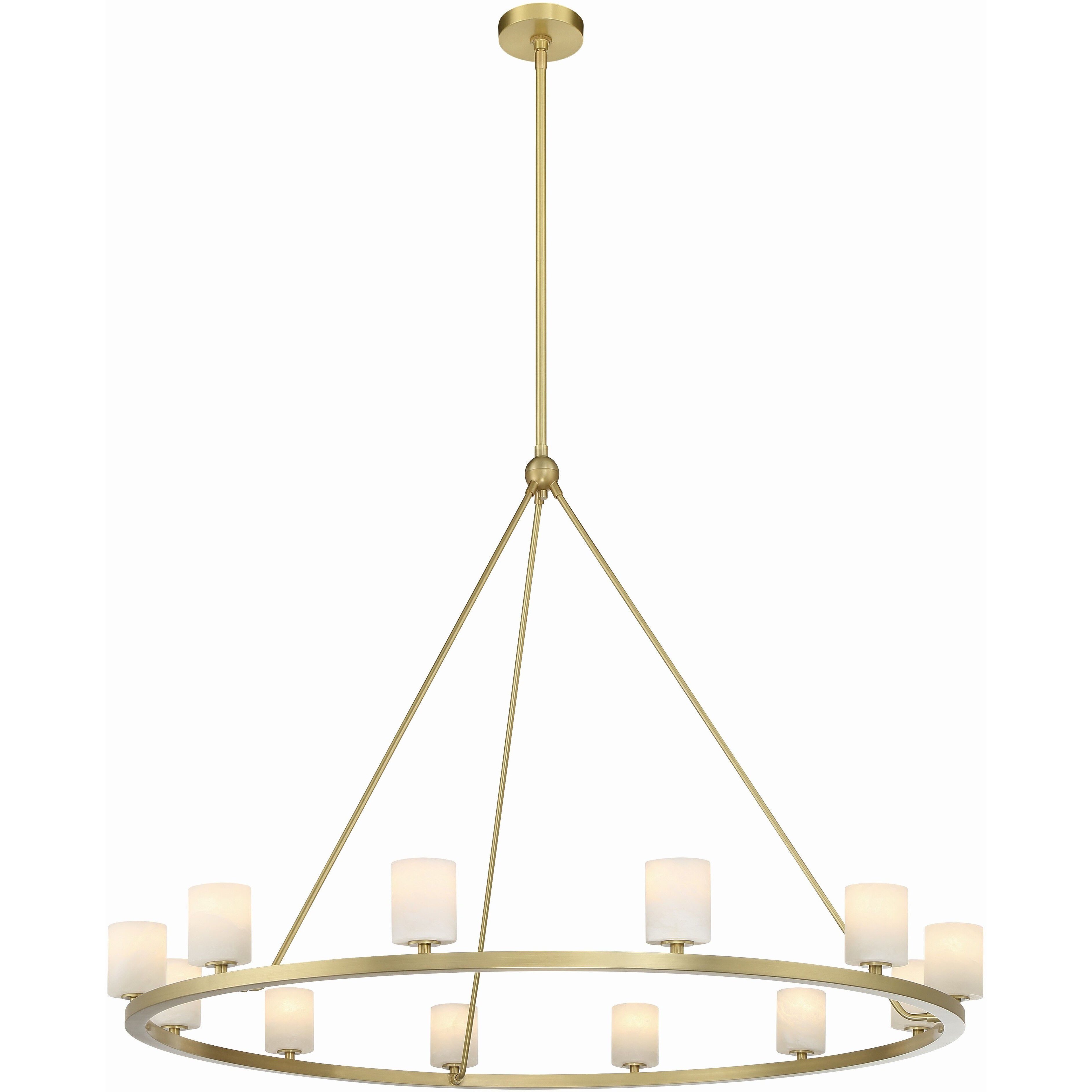 Aragon 12 Light 46.75 inch Soft Brass Chandelier Ceiling Light