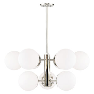 Paige 9 Light 33 inch Polished Nickel Chandelier Ceiling Light