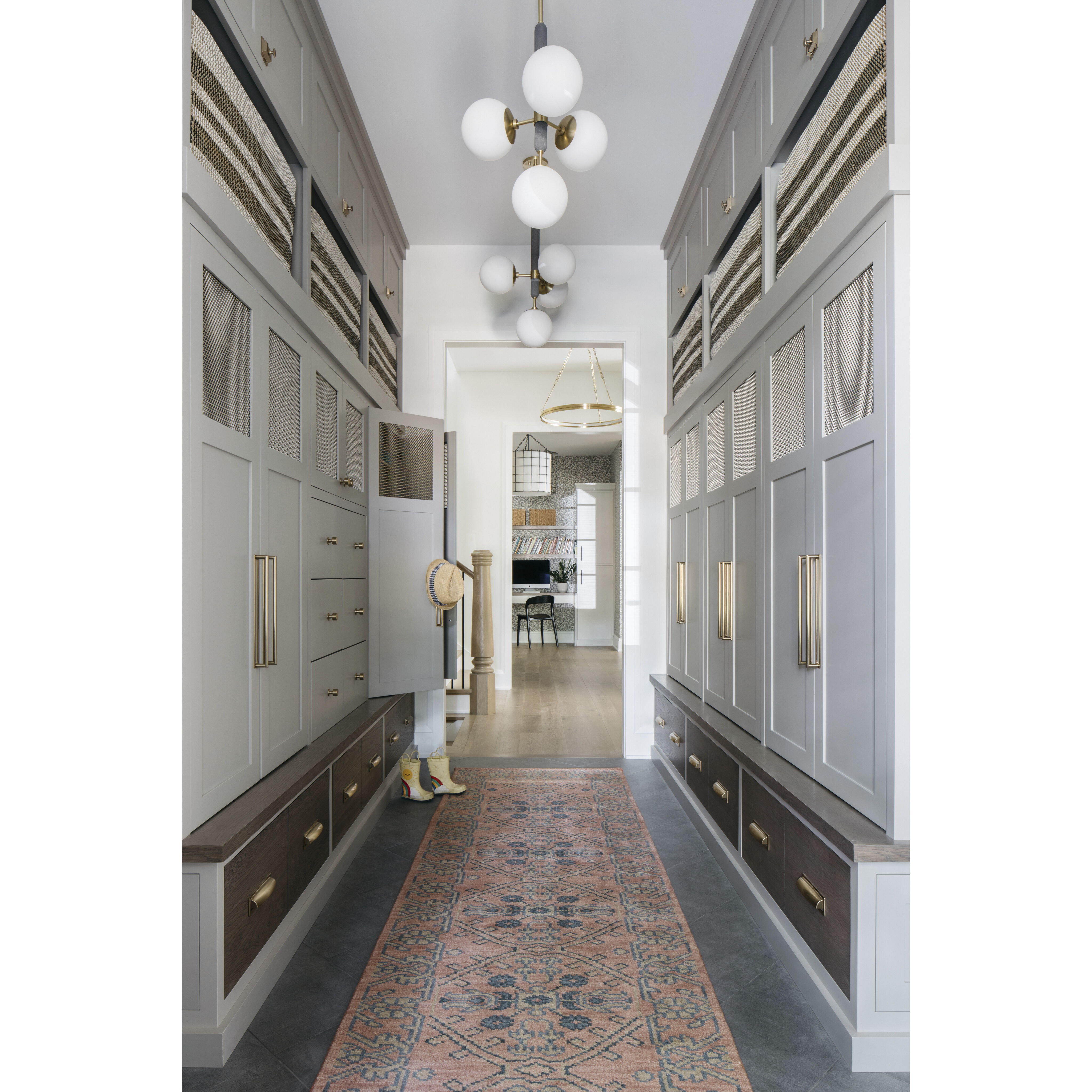 Brielle 4 Light 21 inch Aged Brass Pendant Ceiling Light