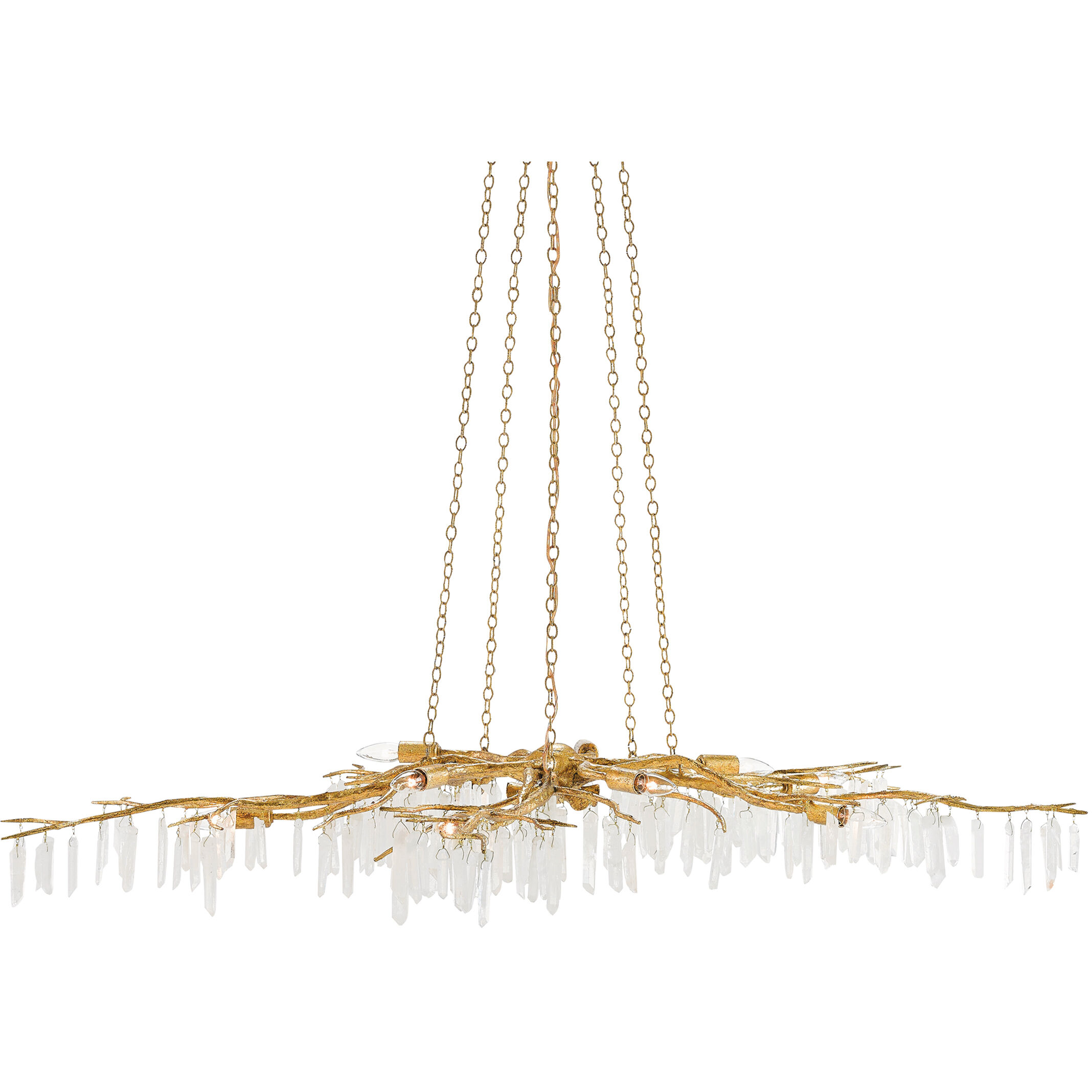 Forest Light 10 Light 62 inch Washed Lucerne Gold/Natural Chandelier Ceiling Light, Aviva Stanoff Collection
