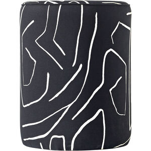 Artak 18 inch Black and White Stool