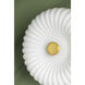 Lydia 2 Light 10 inch Aged Brass Flush Mount Ceiling Light