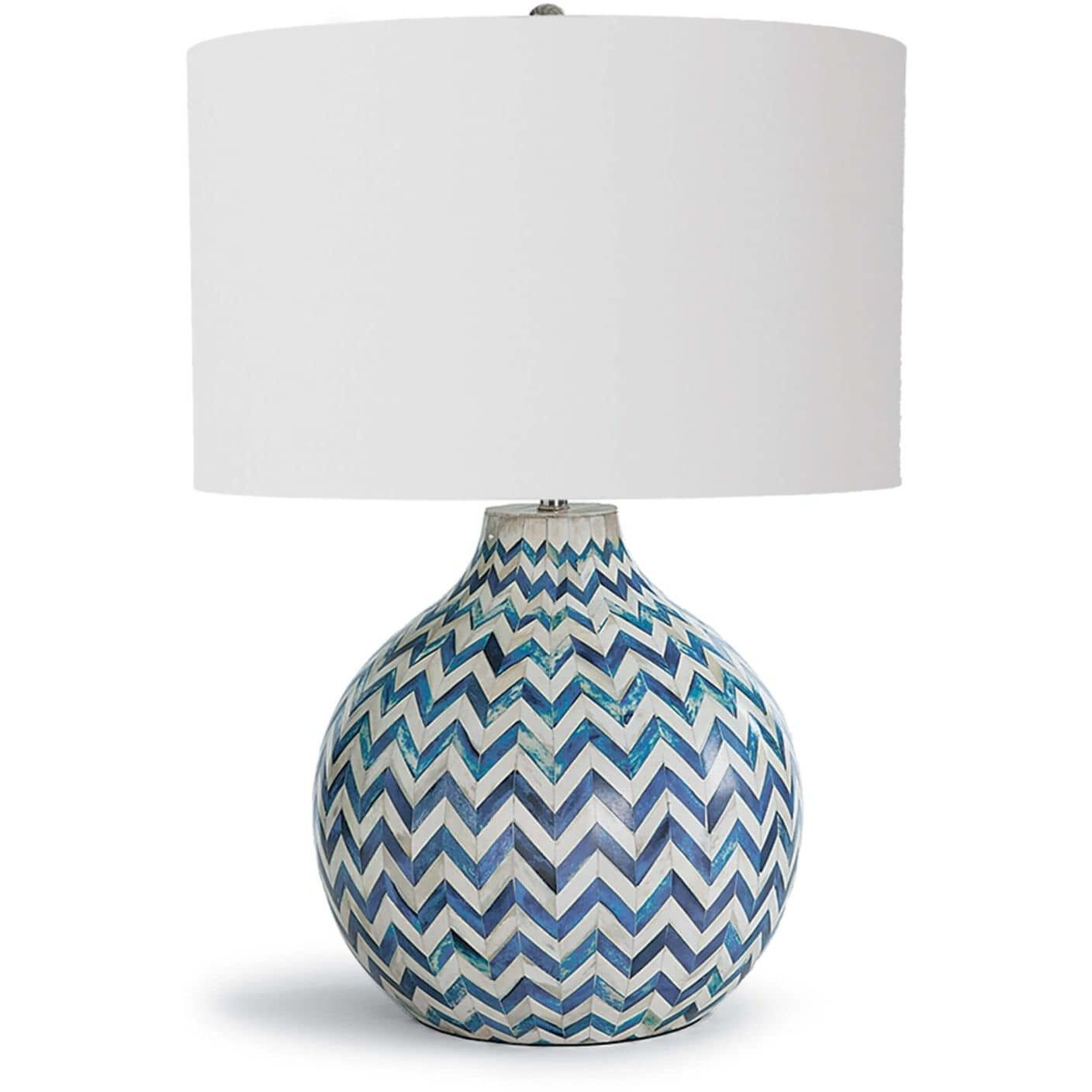 Chevron 25.25 inch 100.00 watt Indigo Table Lamp Portable Light