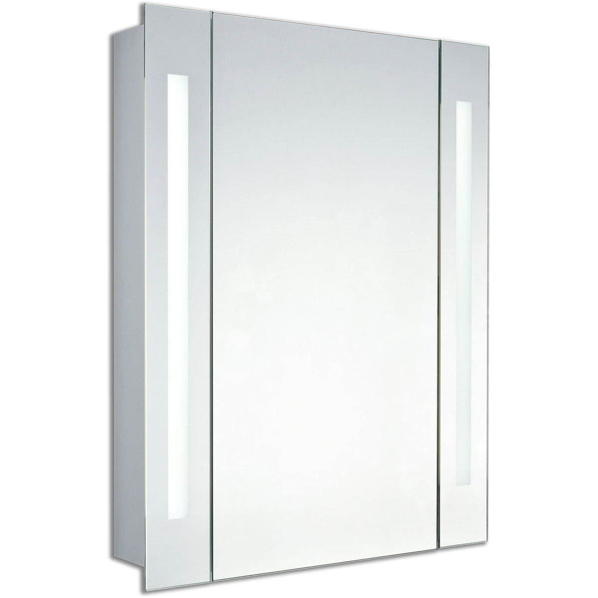 Elixir Silver Lighted Mirror Cabinet