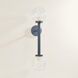 Sia 2 Light 6.5 inch Slate Blue Wall Sconce Wall Light
