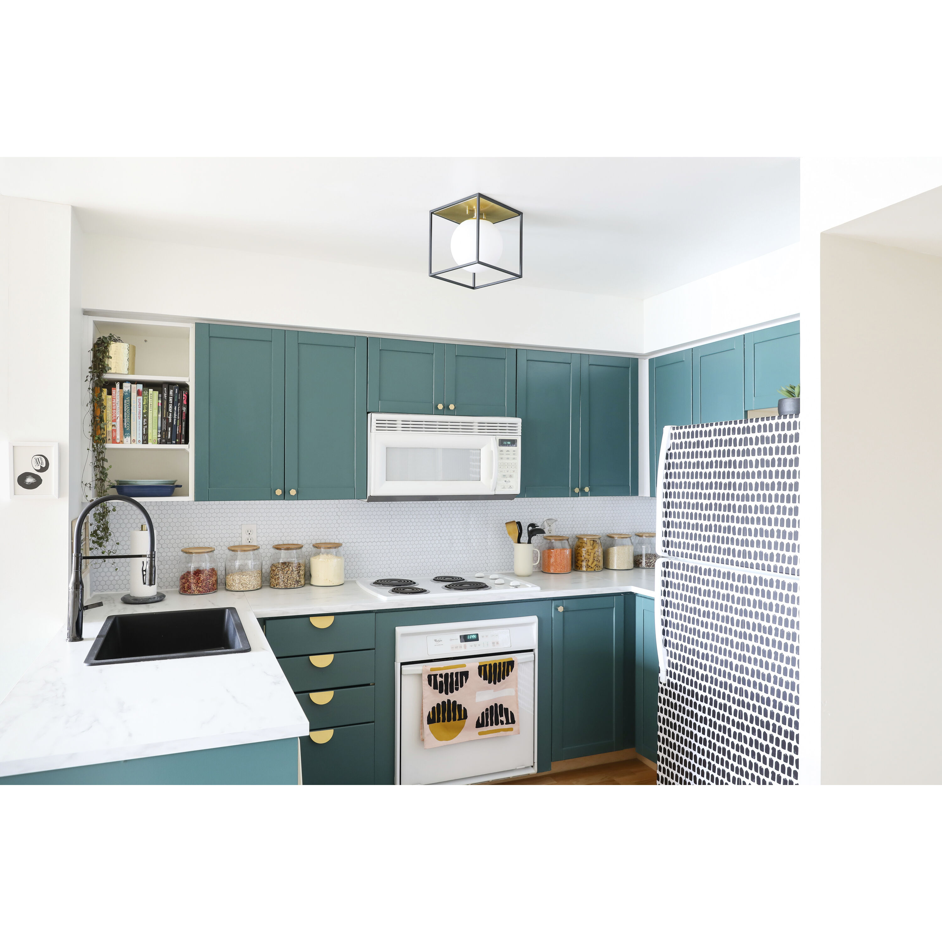 Aira 1 Light 9.5 inch Aged Brass Flush Mount Ceiling Light in Aged Brass and Black