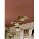 Allida 1 Light 30 inch Vintage Gold Leaf Pendant Ceiling Light