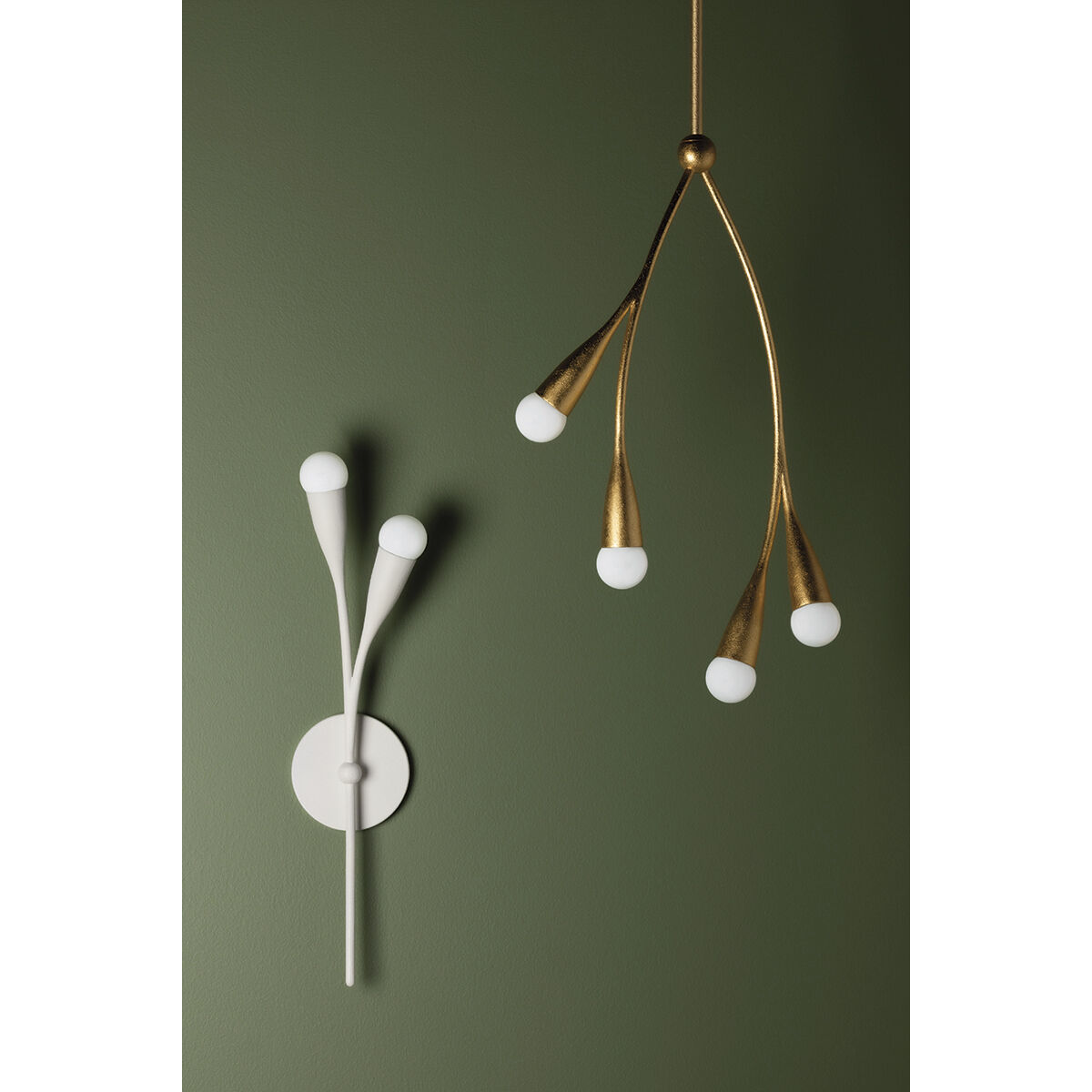 Elsa 8 Light 24 inch Textured White Chandelier Ceiling Light