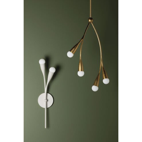 Elsa 8 Light 24 inch Textured White Chandelier Ceiling Light