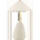 Maia 25 inch 60.00 watt Aged Brass/Ceramic Textured Beige Table Lamp Portable Light
