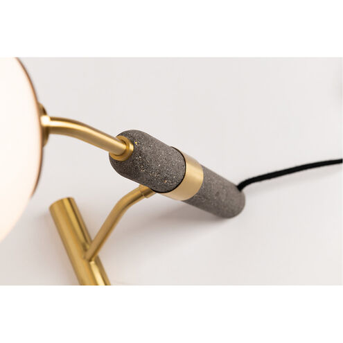 Brielle 19 inch 60 watt Aged Brass Table Lamp Portable Light