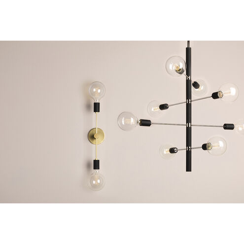 Astrid 8 Light 28 inch Polished Nickel Chandelier Ceiling Light