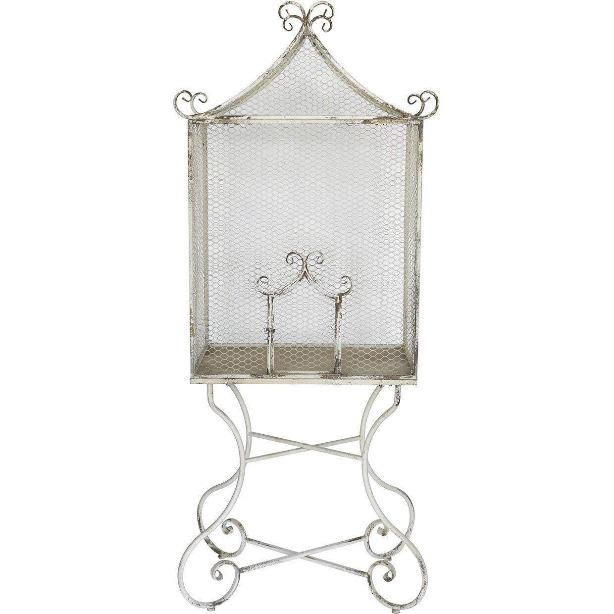 Anita Distressed White Greenhouse