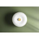 Lydia 2 Light 10 inch Aged Brass Flush Mount Ceiling Light