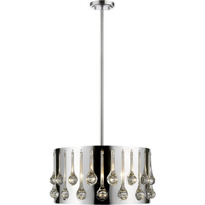 Oberon 4 Light 17 inch Chrome Pendant Ceiling Light