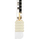 Bibi 2 Light 4 inch Aged Brass/Ceramic Antique Ivory Pendant Ceiling Light