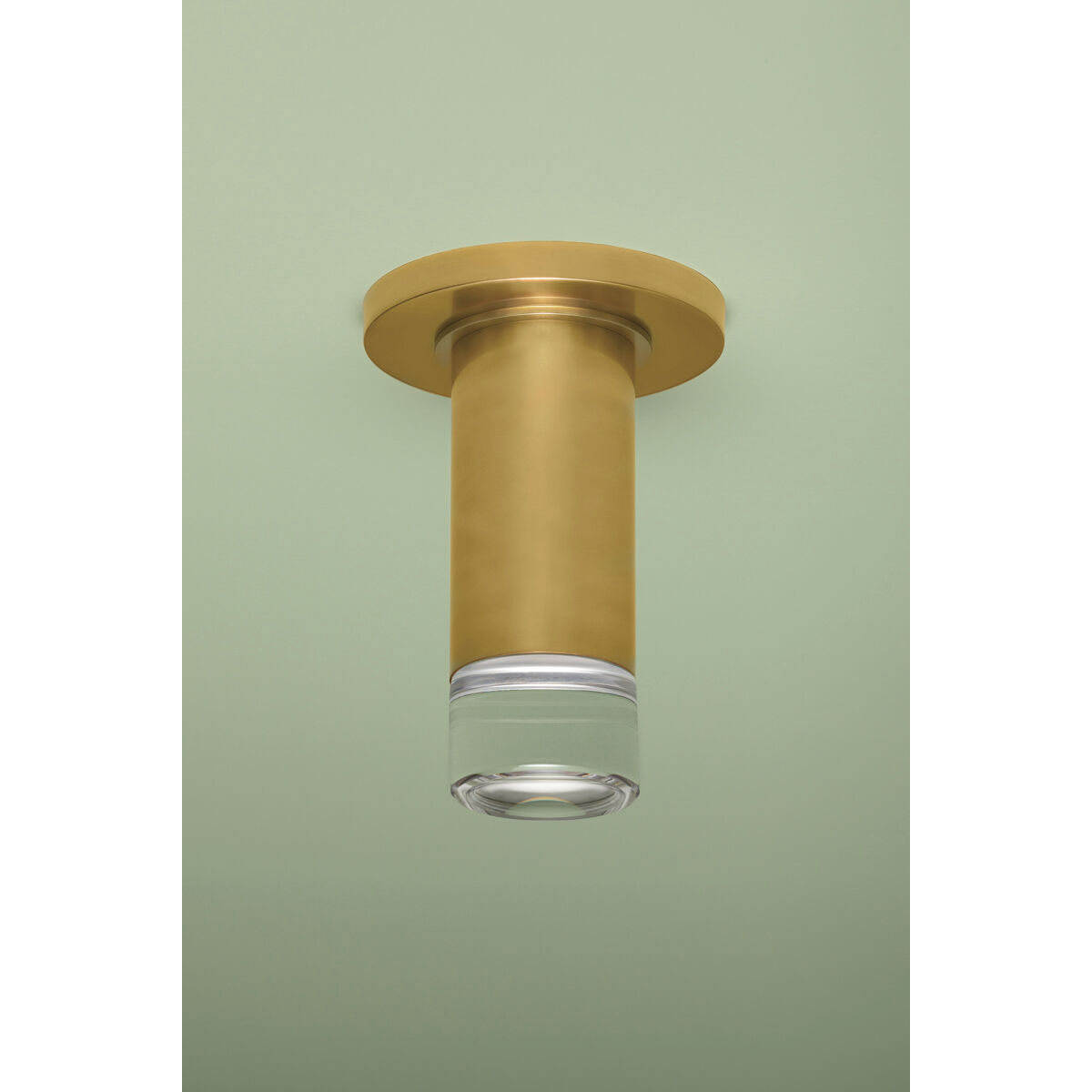 Claudie 1 Light 4.75 inch Aged Brass Flush Mount Ceiling Light