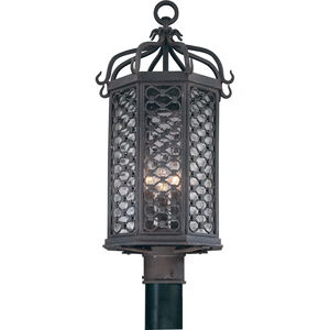 Los Olivos 3 Light 23 inch Textured Iron Post