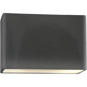 Ambiance Collection LED 10 inch Gloss Grey Outdoor Wall Sconce