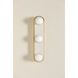 Zora 3 Light 4.75 inch Aged Brass Bath and Vanity Wall Light