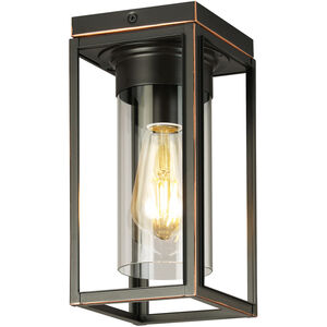 Walker Hill 1 Light 5.37 inch Oil Rubbed Bronze Outdoor Flush Mount