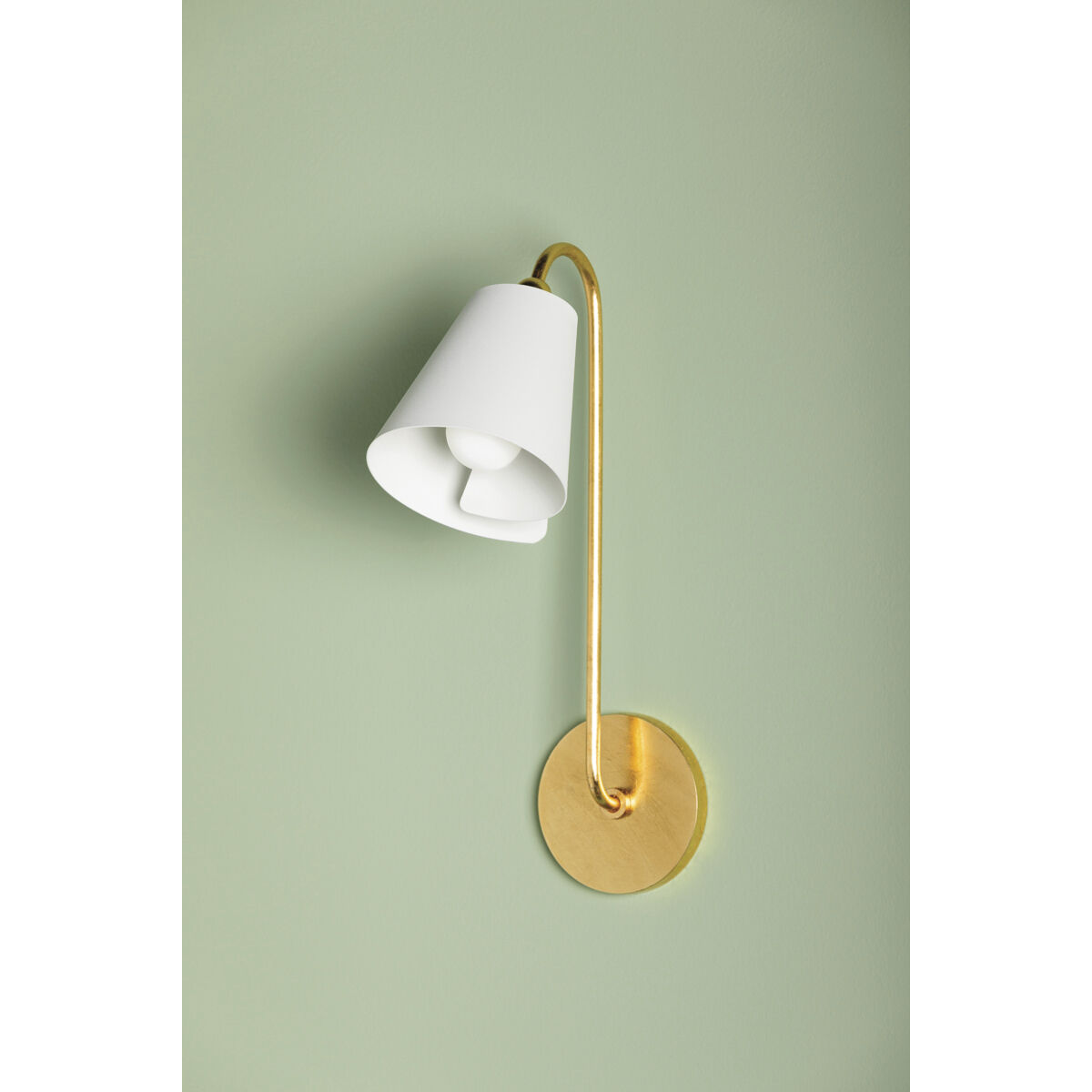 Lila 1 Light 5.5 inch Gold Leaf/Textured On White Combo Wall Sconce Wall Light