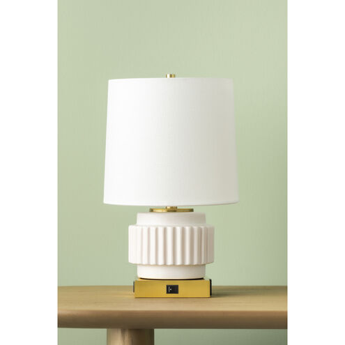 Kalani 14 inch 60.00 watt Matte White Table Lamp Portable Light