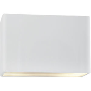 Ambiance Collection LED 10 inch Gloss White/Gloss White Outdoor Wall Sconce